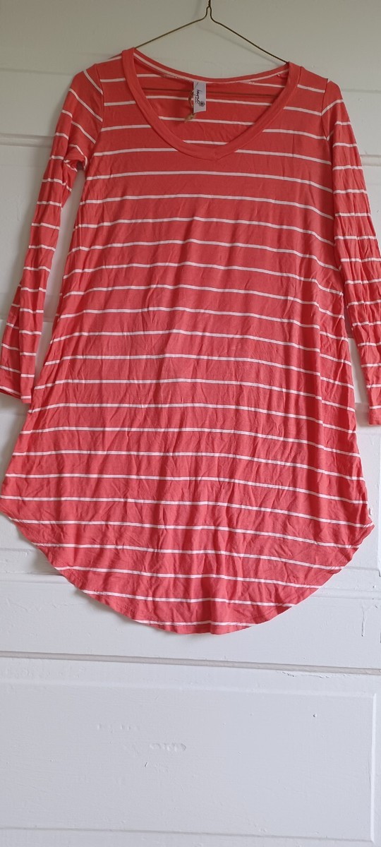 Womens Top Sz s White red Striped hayze | eBay