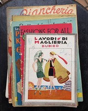 Lotto riviste cataloghi biancheria abbigliamento sportivo anni '20 '50 '60