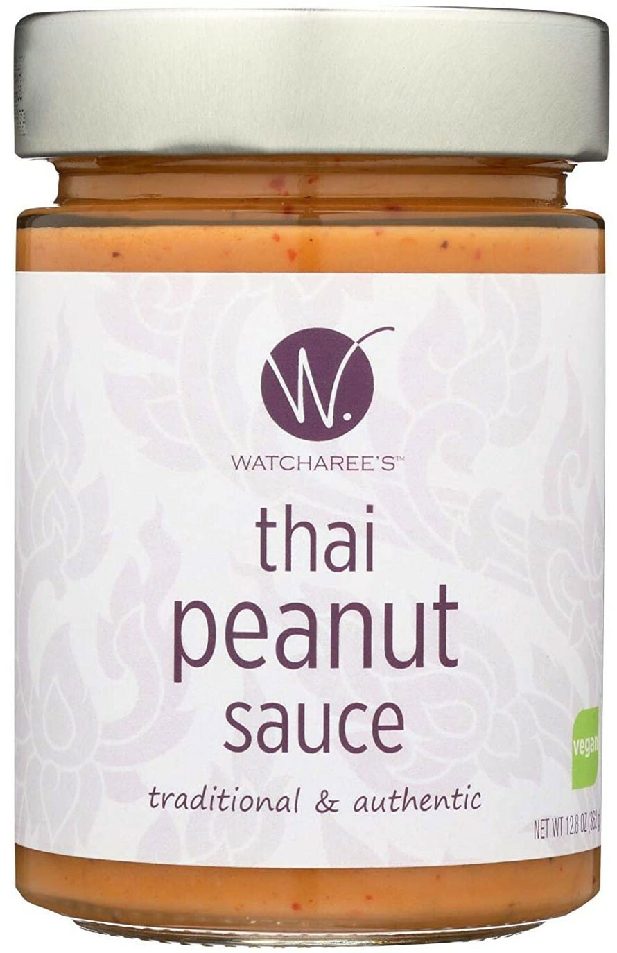 Watcharee's Thai Peanut Sauce Vegan & Gluten Free 12.8 oz (Pack of