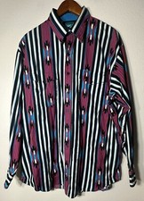 Vintage Roper Shirt Mens XL Aztec Button Down Long Sleeve Western Made In USA