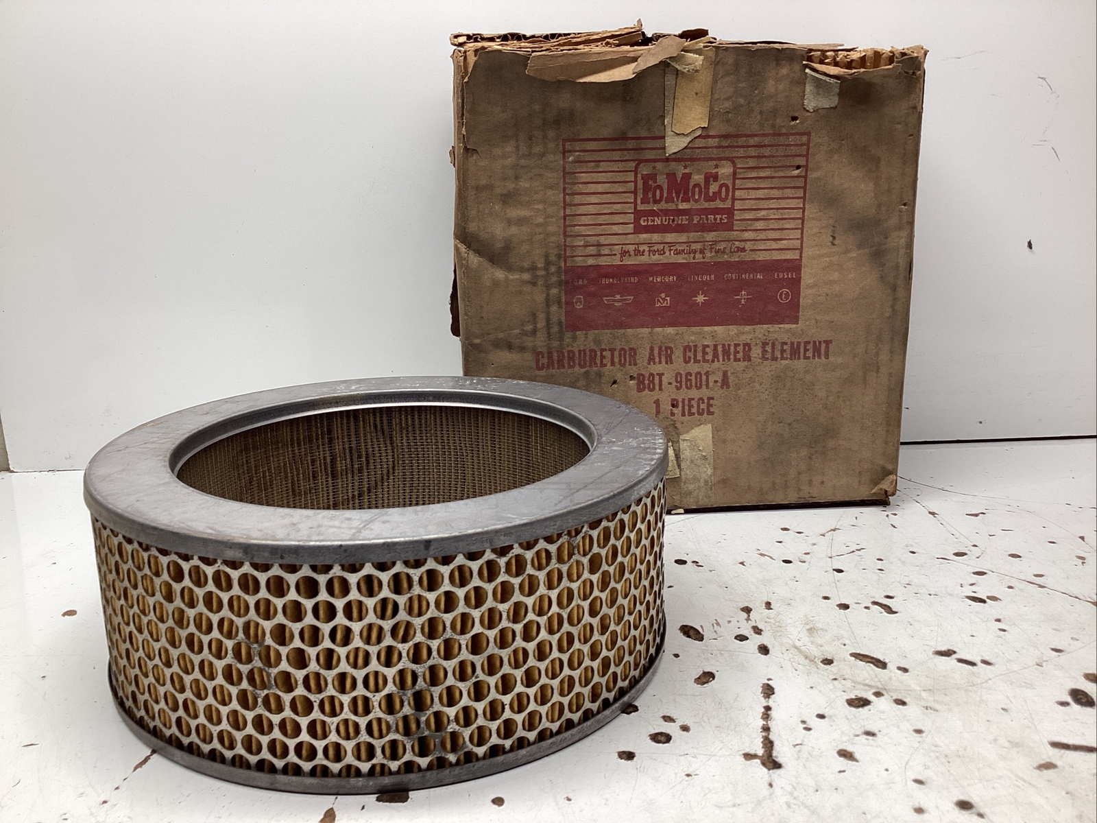 1958 - 1965 NOS FOMOCO / FORD CARB AIR CLEANER ELEMENT B8T-9601 | eBay