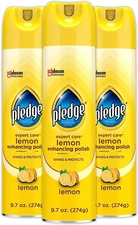 Enhancing Polish, Furniture & Wood Spray, Lemon Scent, 9.7Oz (Pack of 3)
