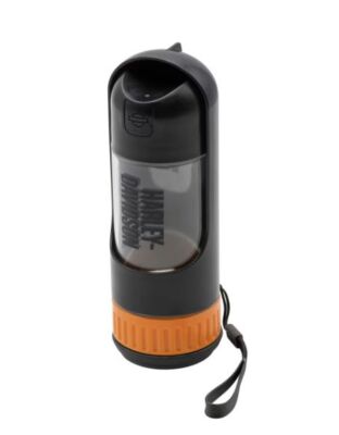 Harley-Davidson Haustier Reise-Wasserflasche, Schwarz/Orange, Leicht
