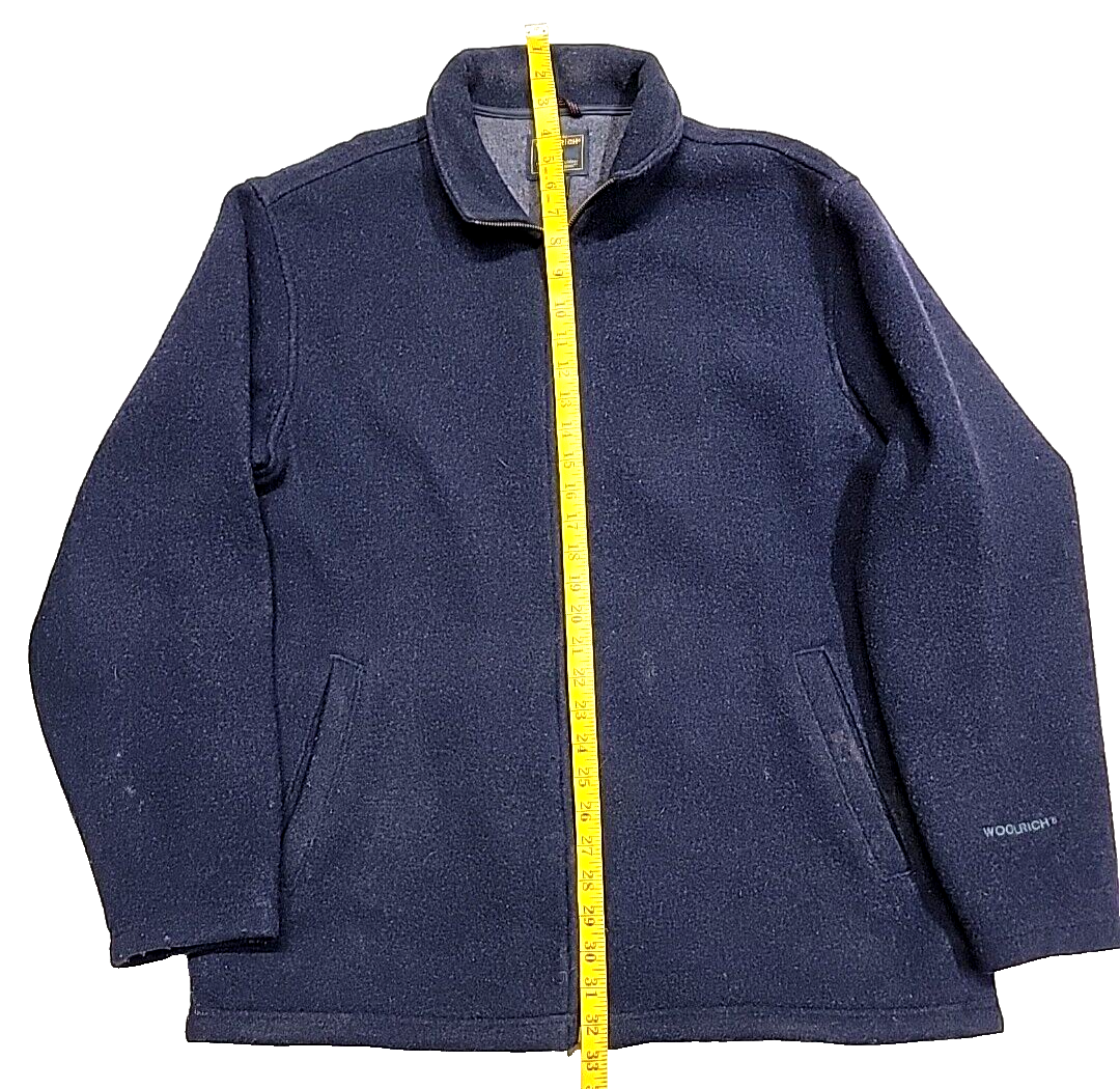 Vintage Woolrich Full-Zip Deep Navy 5869 Wool Blend 80's Jacket