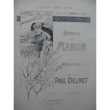 Delmet Paul Stances À Manon Chant Piano 1932