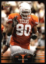 2011 Upper Deck University of Texas Rodrique Wright #75 Texas Longhorns