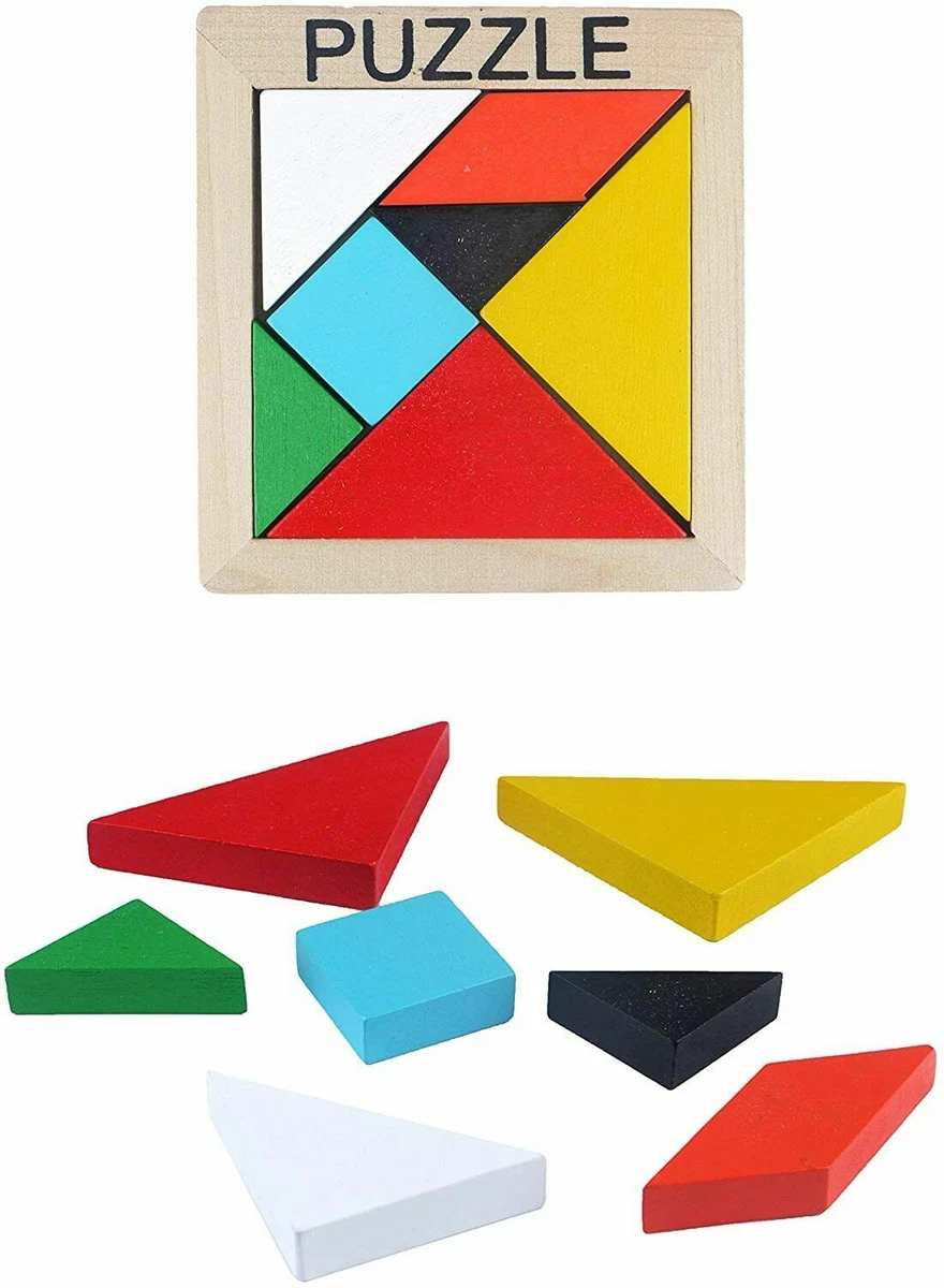 Wooden tangram store puzzle