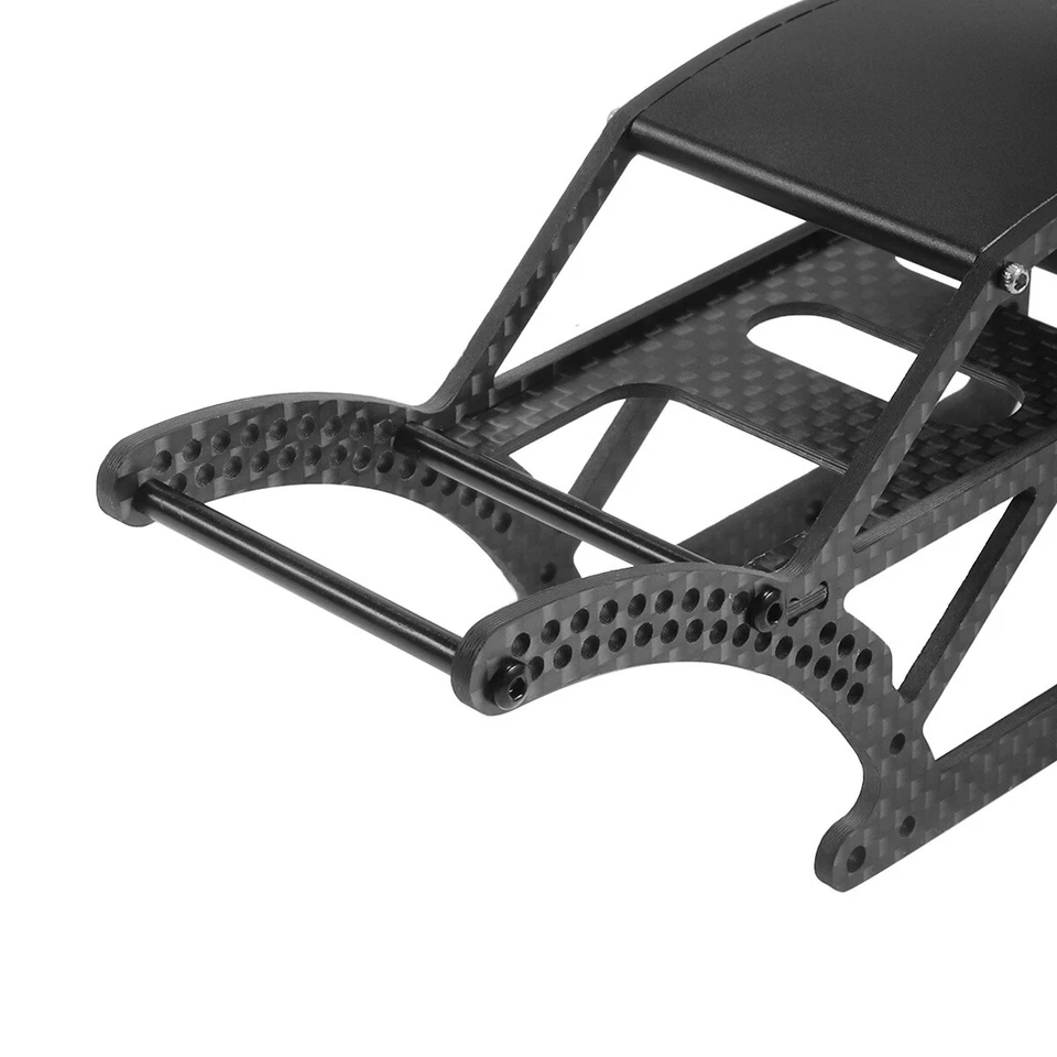 Carbon Fiber Chassis Frame Kit For 1/18 RC Crawler TRX4M Upgrade Accessories - Image 4 of 4