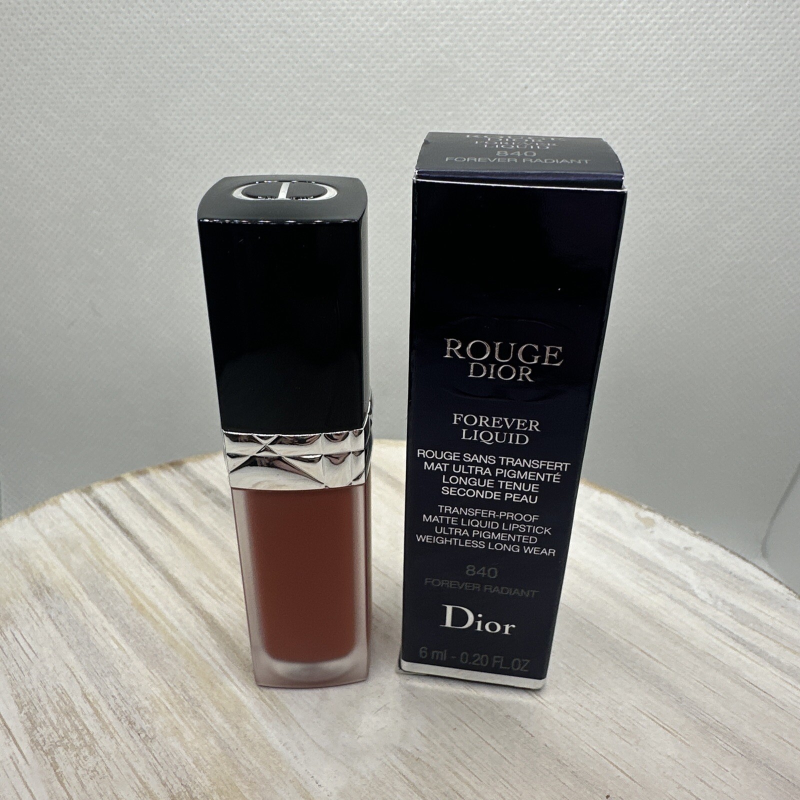 Dior Rouge Dior Forever Liquid Lipstick Shade 840 Radiant 0.20 oz New