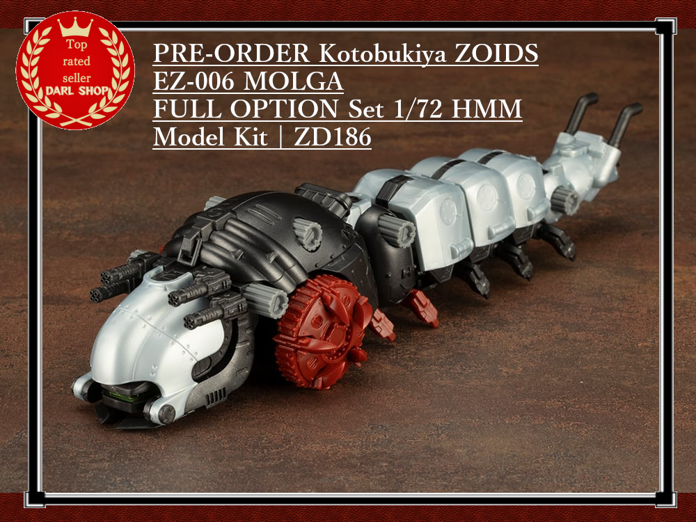 PRE-ORDER Kotobukiya ZOIDS EZ-006 MOLGA FULL OPTION Set 1/72 HMM