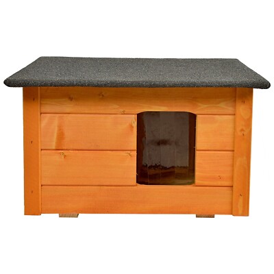 Dog Kennel Insulated Spruce Wood Waterproof Pet House Impregnated - Main Image