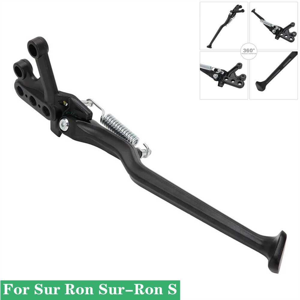 1x Black Iron Motorcycle Foot Bracket Side Stand Assembly For Sur