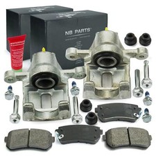 Bremssättel Bremszangen + Bremsbeläge hinten für Hyundai ix35 EL Kia Sportage SL