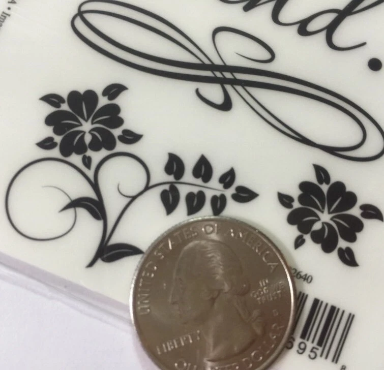 GRAN AMOR ES PACIENTE; EL AMOR ES AMABLE POEMA Rub-Ons (3"x7.75") Bellisimo Floral•Decir Foto 4 de 4