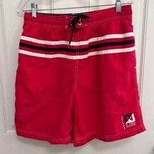 Nautica red swim shorts size medium