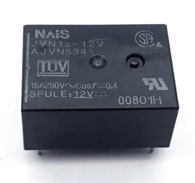  1pcs    NAIS JVN1A-12V AJVN5341  Relay 4Pins 16A 250VAC