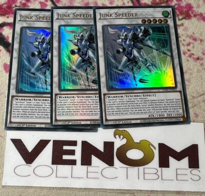 3x (M/NM) - *EURO* Junk Speeder - RA01-EN032 - Ultra Rare - 1st Edition YuGiOh