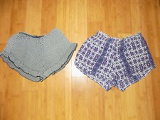 3 item lot: two pairs of shorts and an olive shirt by Brandy Melville 