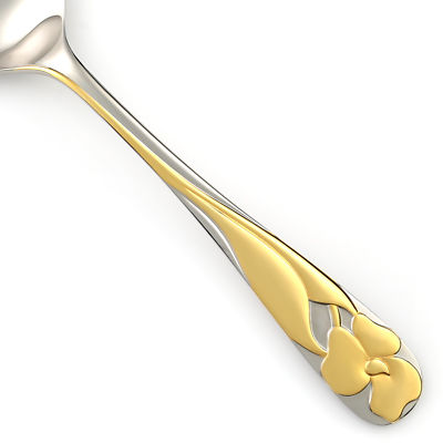 Yamazaki ADENA GOLD ACCENT Stainless 18/8 Glossy Silverware CHOICE Flatware
