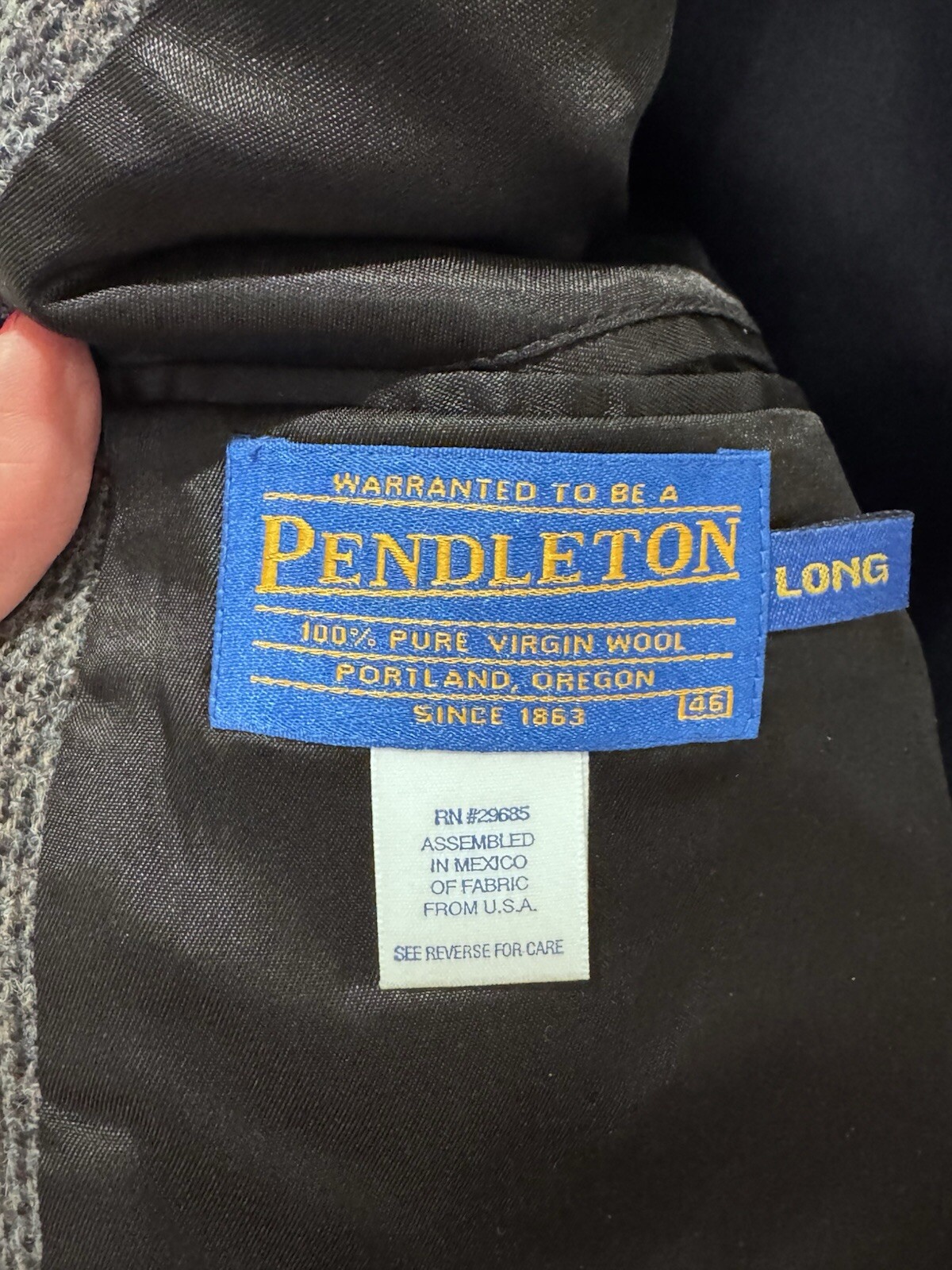 VTG PENDLETON 2 Button Front Virgin Wool Blazer S… - image 5