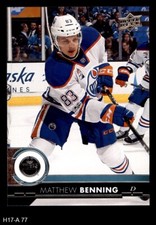 2017 Upper Deck #77 Matthew Benning Oilers 8 - NM/MT