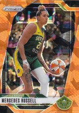 2024 Panini WNBA Prizm Mercedes Russell #109 Orange Ice Prizm Seattle Storm