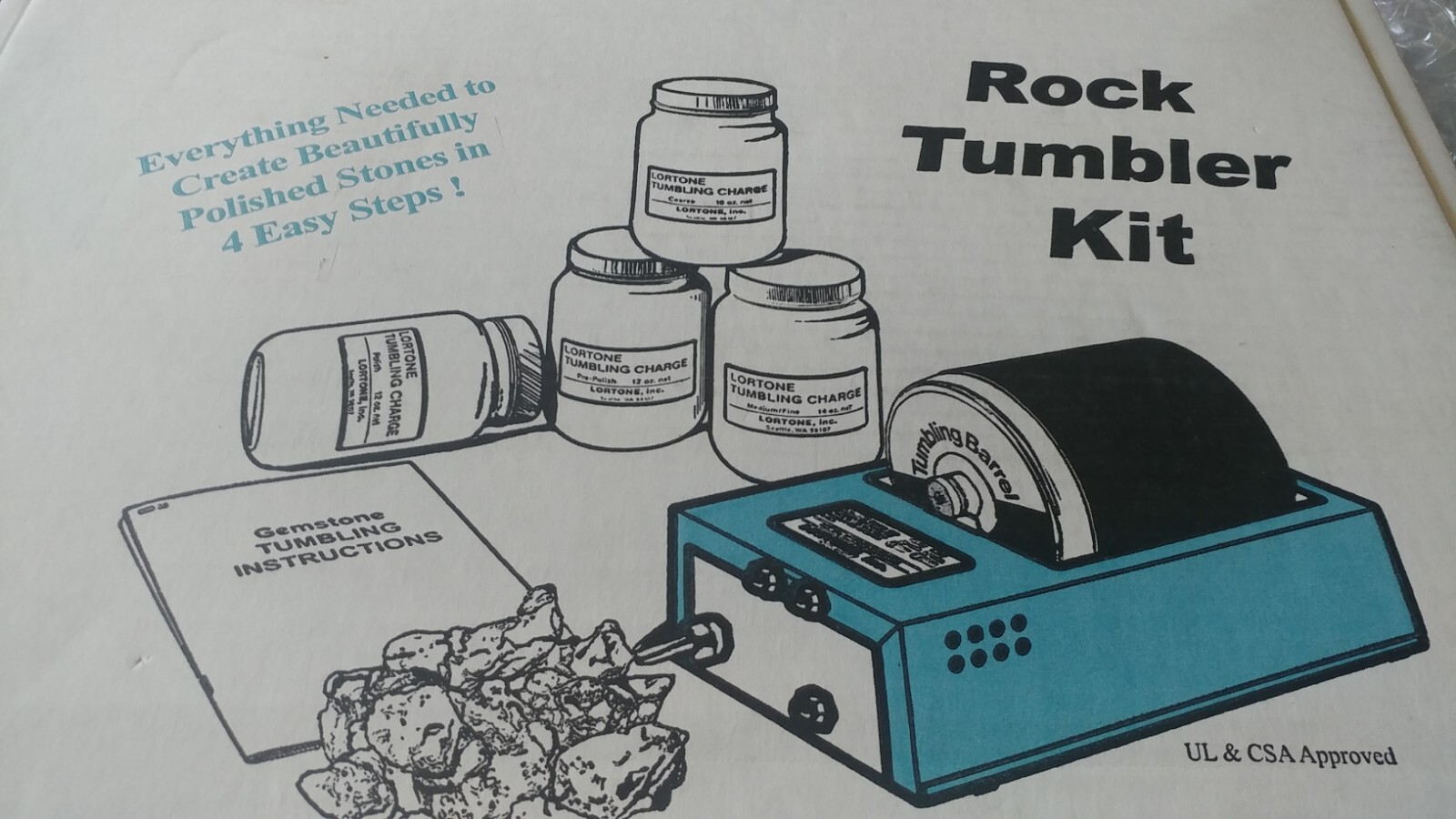 Lortone 3A Rock Tumbler Kit 08191 eBay