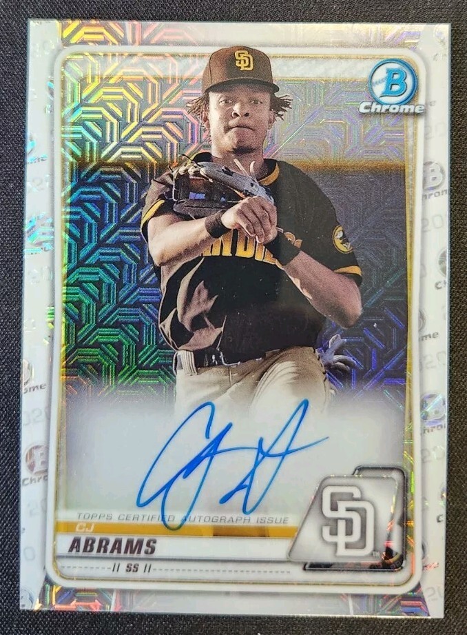 2020 Bowman - Mega Box Chrome Mojo Autographs #BMA-CJA C.J. Abrams