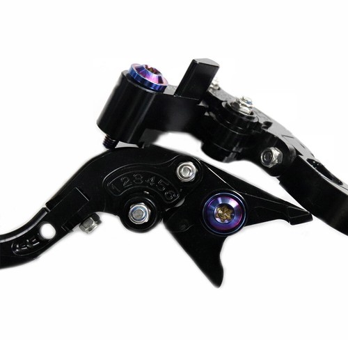 Universal brake handle tie rod Fixed 2 pcs Titanium screw Bolts M6 step 8 turn 6 - Picture 6 of 26