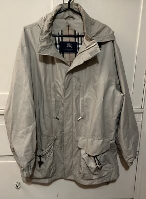 BURBERRY フード付きグレージャンパー ジャケット M BURBERRY（バーバリー） ジャケット メンズ フード付き ロゴ ジップ
