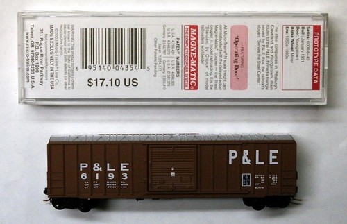 MTL Micro-Trains 25290 Pittsburg Lake Erie PLE 6193 50 pies vagón de una sola puerta | Zustand: New