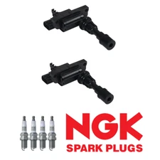 2 Ignition Coil & 4x NGK Platinum Spark Plug Fit 2001-2005 Mazda Miata UF408