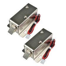2PCS DC12V Electric Solenoid Lock Tongue Upward Assembly for Door Cabinet Drawer