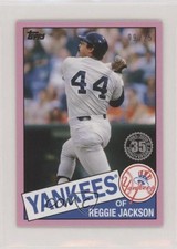 2020 Mini 1985 Topps 35th Anniversary Pink 9/25 Reggie Jackson #85-73 HOF 6ks
