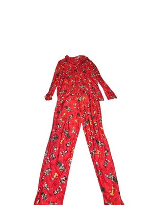 Official Disney Christmas Pajamas Mickey Mouse Goofy Pluto Unisex Women's Size M