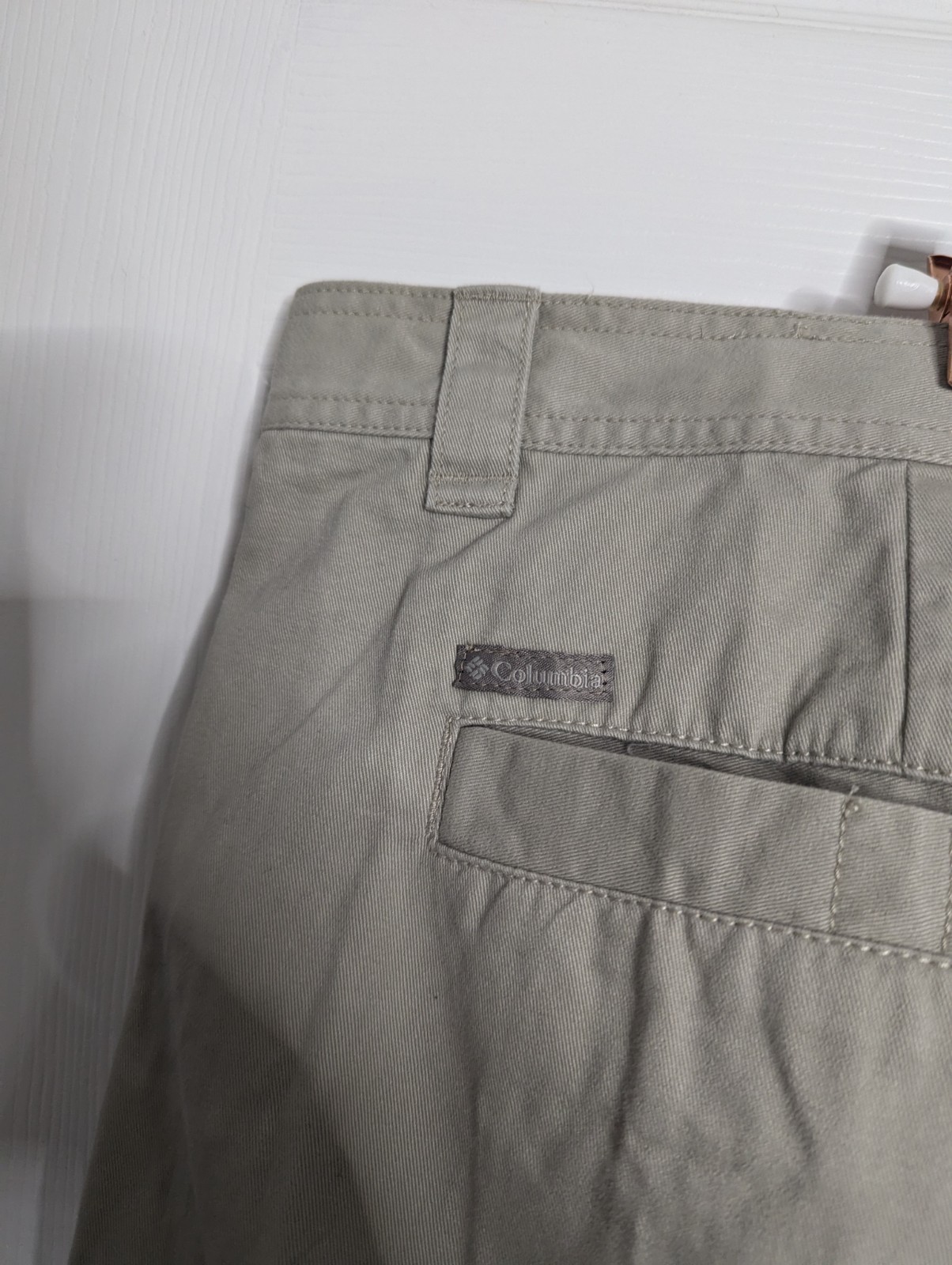 New Columbia Mens Size 52 Shorts Brownsmead II Beige Omni Shade Cargo Cotton thumbnail 5