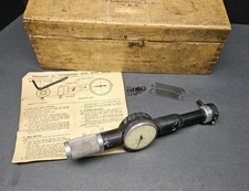 Standard No. 3 Bore Gage .0001" Indicator & Extensions 1½" To 2-5/32" Machinist