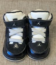 Nike Air Jordan SC-1 Toddler Size 4C Black White Wolf Grey 467891-003 2012 Vtg
