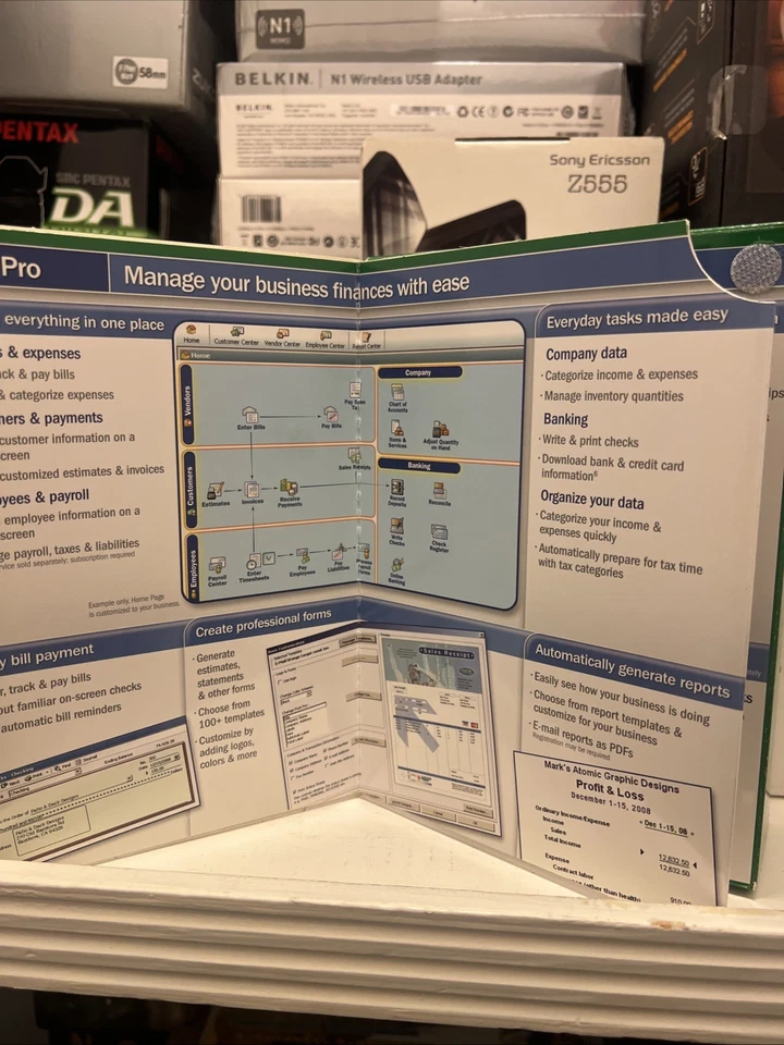 Brand New sealed INTUIT QUICKBOOKS PRO 2008 FOR WINDOWS FULL RETAIL US VERSION - Image 2 of 4