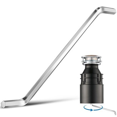 Garbage Disposal Wrench, Unjamming Allen Wrench Key Silver
