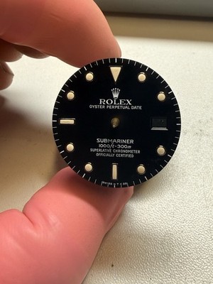 Genuine Rolex Submariner Black Tritium Dial 16610 16800 168000 Original