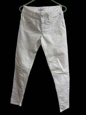 Liu Jo Damen Jeanshose Größe 26 Slim Fit Weiß Top Zustand