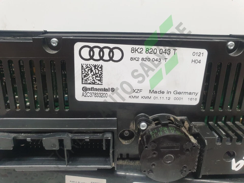 2013 AUDI A5 HEATER / AC CONTROLER 8K2820043T - Image 3 of 4