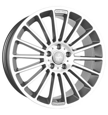 4x Keskin KT15 8,0x18 ET30 PALLADIUM FRONT POLISH Alufelge