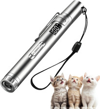 Cat Toys,7 in 1 Interactive Cat Toy with Lcd,Display,Multifunction USB Rechargea