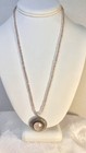 Vintage Hand Signed Simon Sebbag Sterling Silver Rose Quartz & Crystal Necklace  — photo 2