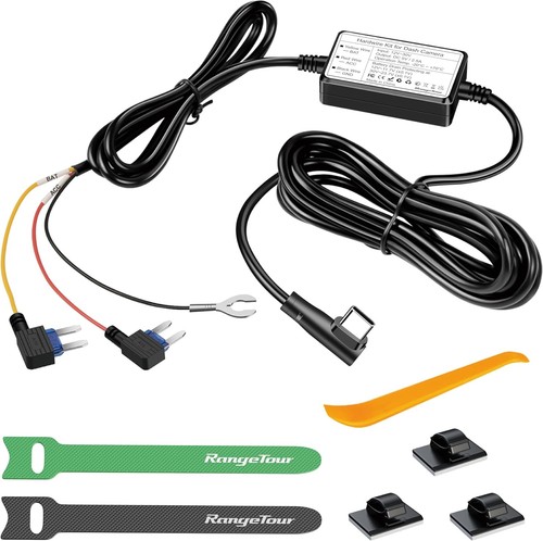 Hardwire Kit for Dash Cam, 4m/13.12ft 12V-24V to 5V 2.5A Car Dash Camera Char... - Afbeelding 2 van 10