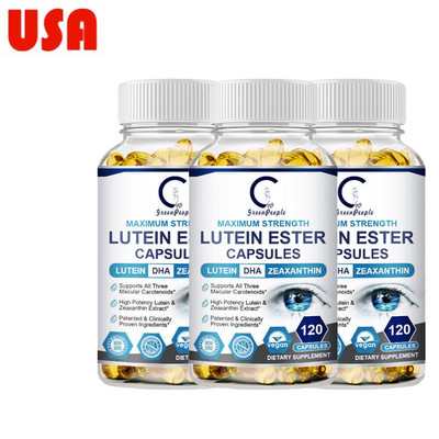 3x Eye Health Supplement, Lutein and Zeaxanthin, Eye Strain Support 120ct