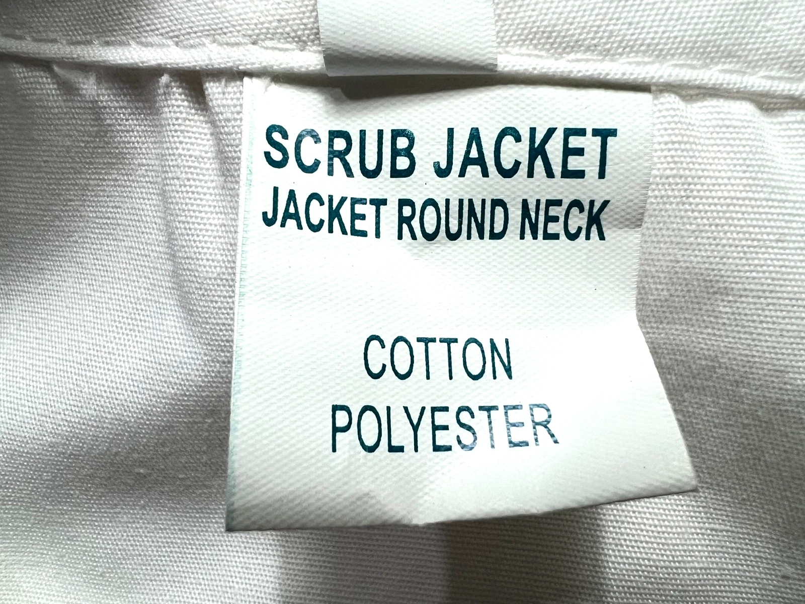 Scrub Jacket Unisex (4X) White 3 Pockets Short Sleeves Snap Buttons Medical NWOT image 4