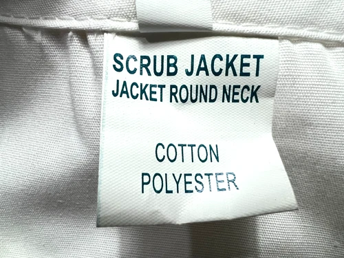 Scrub Jacket Unisex (4X) White 3 Pockets Short Sleeves Snap Buttons Medical NWOT image 4